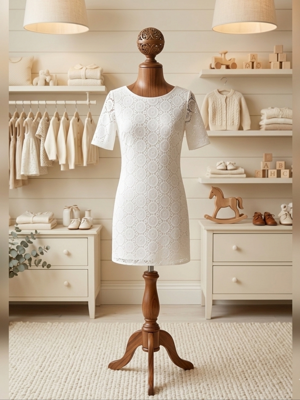 Lilly Pulitzer White Lace Overly Dress Size Large